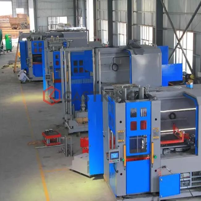 continuous cast iron casting machine, automatic sand flaskless moulding machine